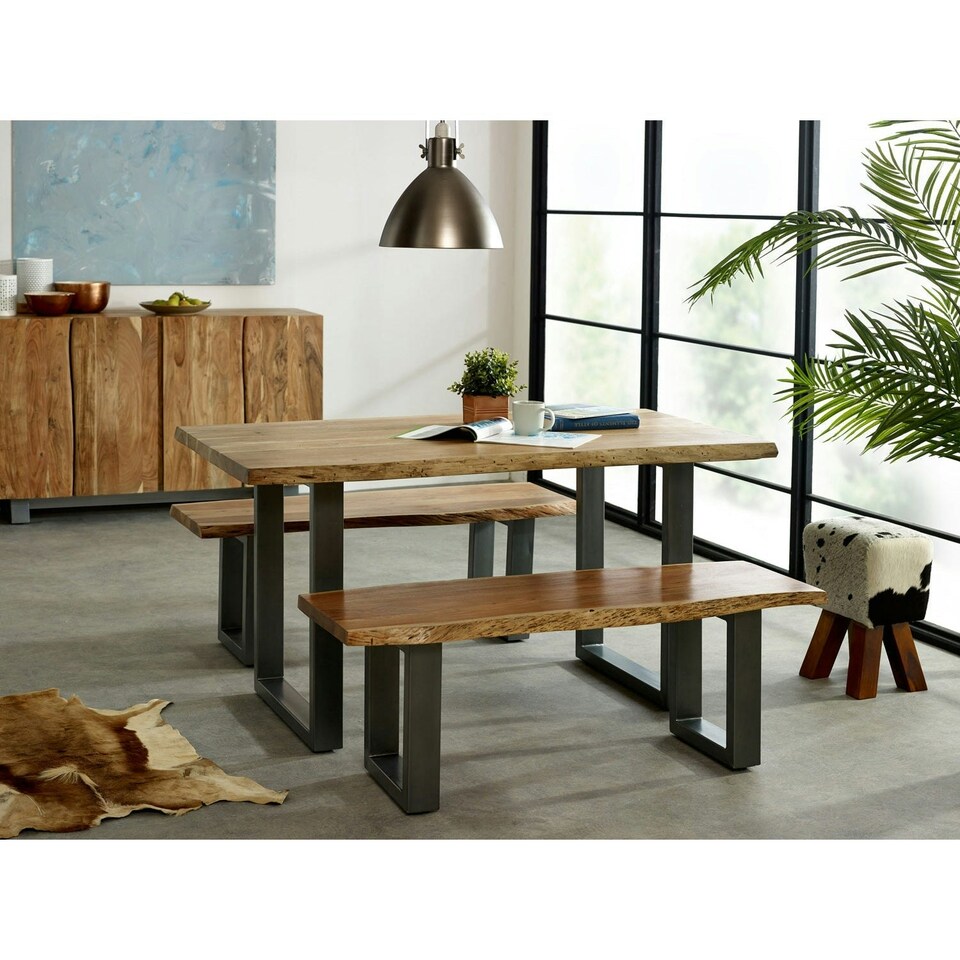 image 1 of Knott Live Edge Medium Dining Bench