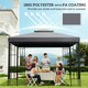 image 5 of Outsunny 3m 2 Tier Garden Gazebo Top Cover Replacement Canopy Roof