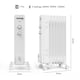 image 8 of VonHaus Oil Filled Radiator 7 Fin Portable Electric Heater