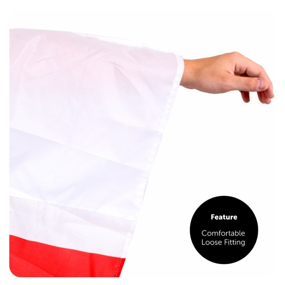 image 1 of Pack Of 2 St George's Day Set - Hat and 5ft x 3ft Flag Red | One Size