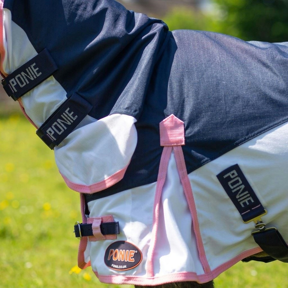 image 1 of Gallop Equestrian Ponie Turnout Fly Rug Combo Blue | Size: 4ft 0
Colour: Navy
