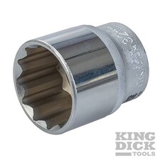 King Dick Socket SD 1/2" Metric 12pt - HSM232