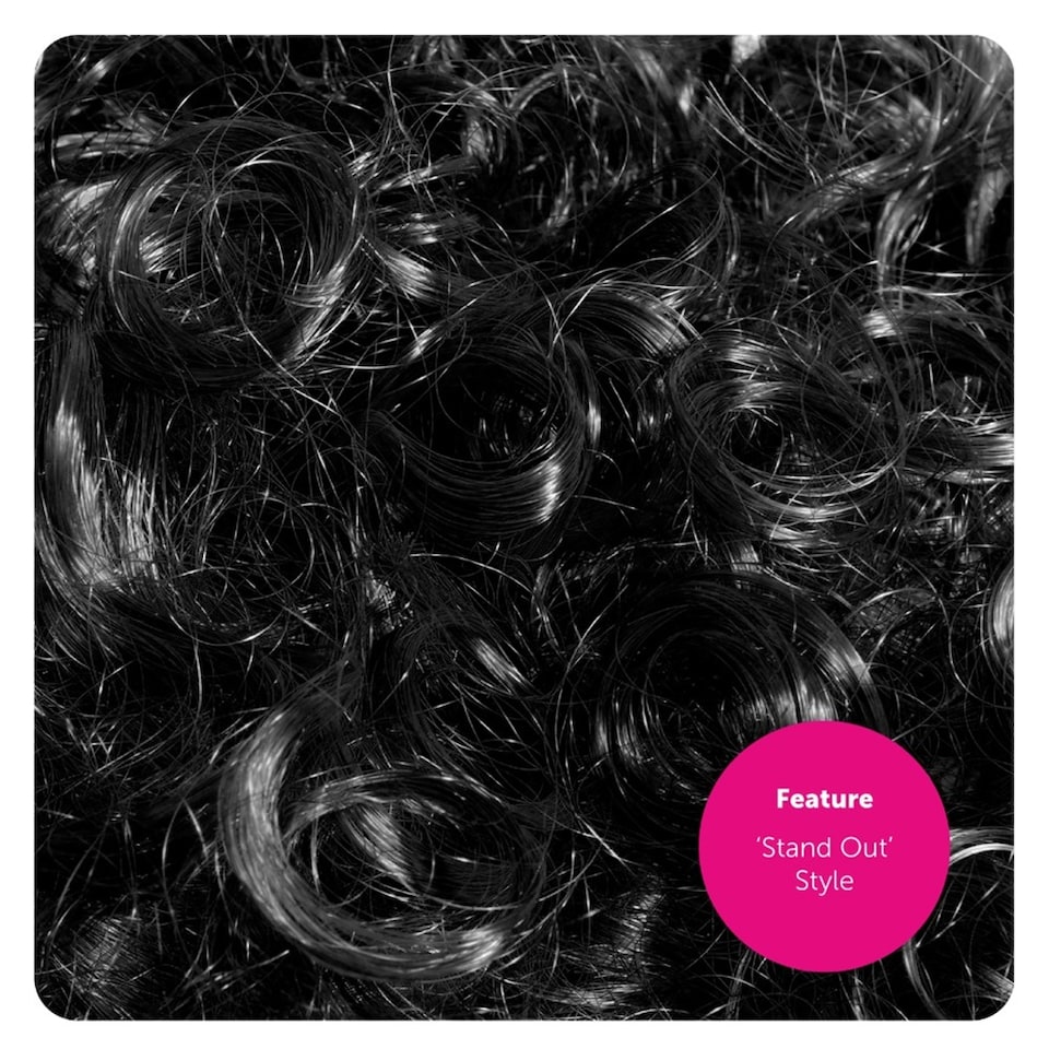 image 1 of Black Curly Wig | Black | 3
