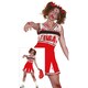 image 1 of Fiestas Guirca Womens/Ladies Zombie Cheerleader Costume | Red | Red/White | L | 1