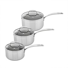 Stoven Hextra 3 Piece Saucepan Set