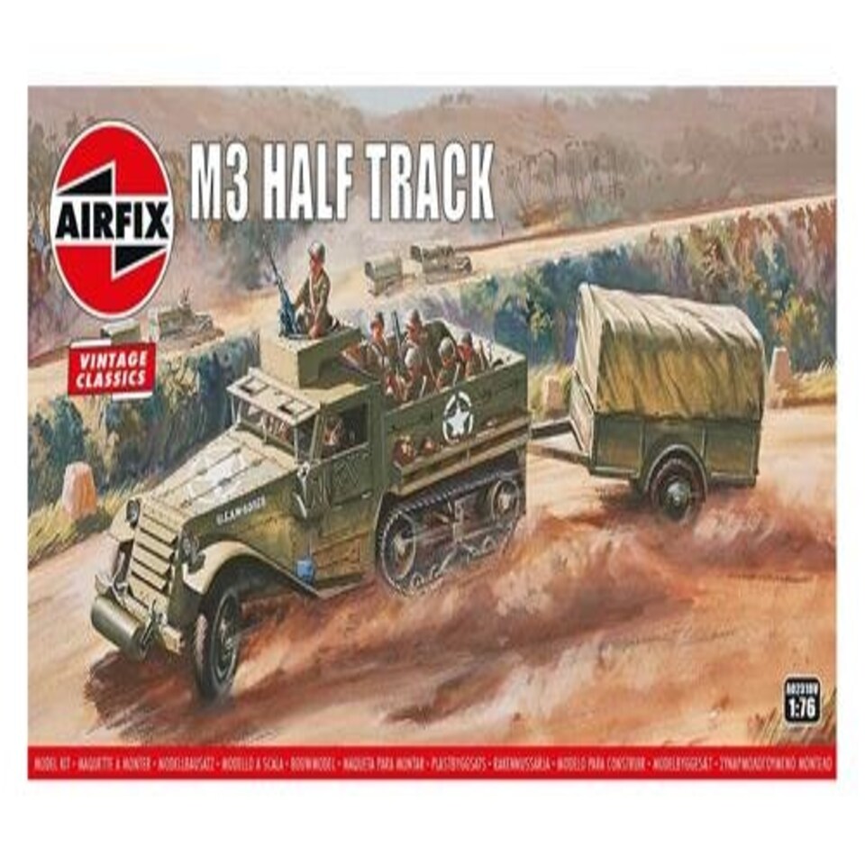 Airfix Vintage Classics US M3 Half-Track (1:76 Scale)