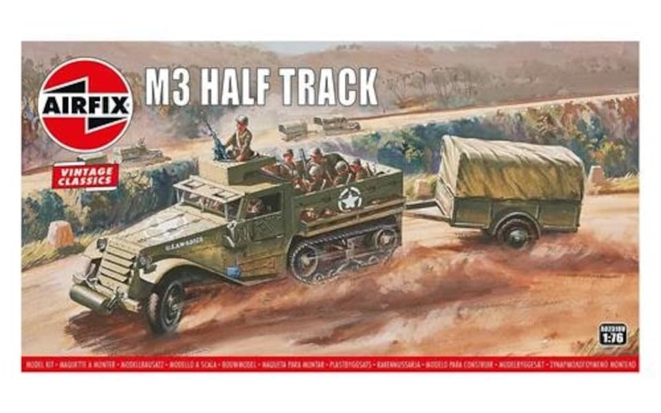 Airfix Vintage Classics US M3 Half-Track (1:76 Scale)