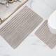 image 2 of Ribbed Bath Mat Set in Natural | Brown | Natural