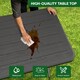 image 2 of 6ft Folding Table and benches heavy duty Indoor and Outdoor use Garden Camping Event Table Dark Wood | Brown | Wood Effect