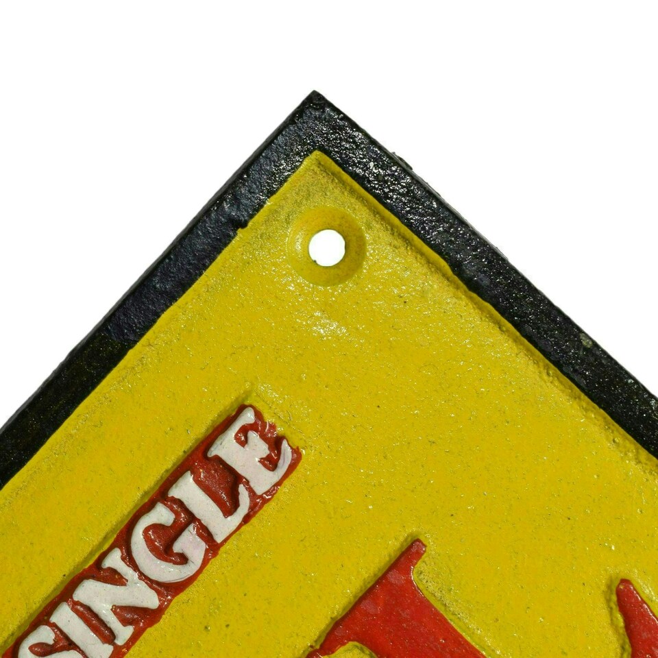 image 1 of Shell Oil Cast Iron Sign Plaque Door Wall Fence Garage Petrol Workshop Garage
