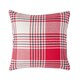 image 1 of Homescapes Red Tartan Pattern Cushion Cover - 45 x 45 cm | Red | Red | 45 x 45 cm