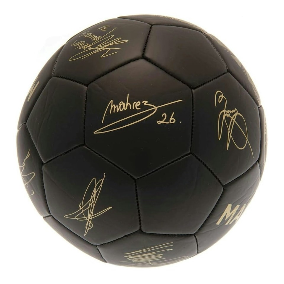 image 1 of Manchester City FC Phantom Signature Football - Size 5 Black