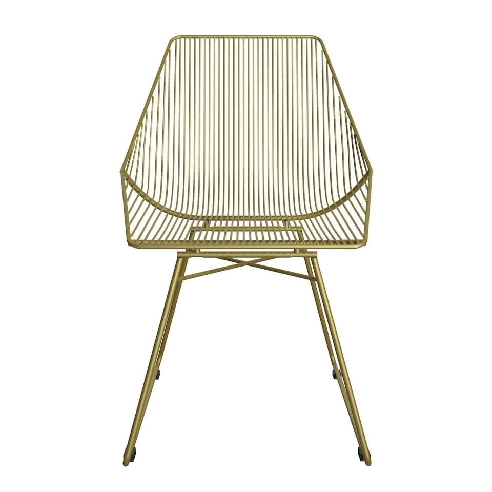 image 1 of Ellis Accent Dining Chair Gold Metal