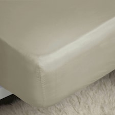 Belledorm Easycare Percale Fitted Sheet - Mushroom - Double