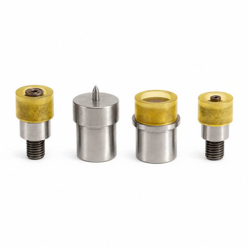 image 1 of 15mm Flat Cap Press Studs Setting Dies Set Tool Kit for Handbags