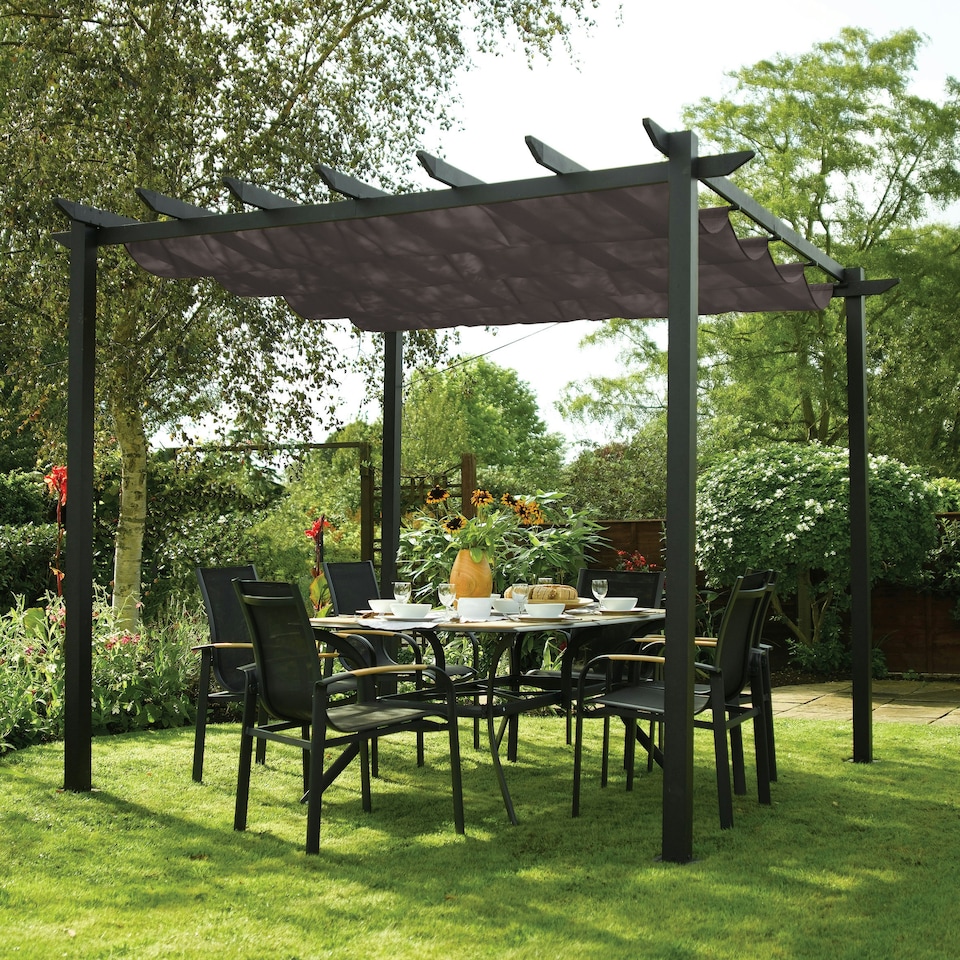 image 1 of Rowlinson Latina 3x3m Canopy Grey | Grey | 1