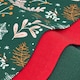 image 4 of Homescapes Festive Forest Green Set of 3 Christmas Tea Towels Green