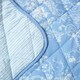 image 3 of Homescapes Blue French Toile Patterned Bedspread - 200 x 200 cm | Multi