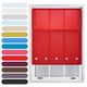 image 1 of FURNISHED Roller Blinds Daylight Round Eyelet Light Filtering Easy Fit Trimmable Window Blind | Red | Red | (W) 160cm x (L) 165cm