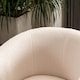 image 6 of Fabric Tub Chair Colour Range Wooden Legs Armchair Living Room Modern Office | Cream