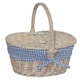 image 6 of White Wash Lidded Basket with Lining White | White | One Size