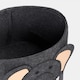 image 3 of OHS Kids Round Elephant Felt Toy Storage Organiser Basket - Charcoal