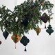 image 3 of Bottle Green Honeycomb Icicle Hanging Paper Bauble Decoration 15cm