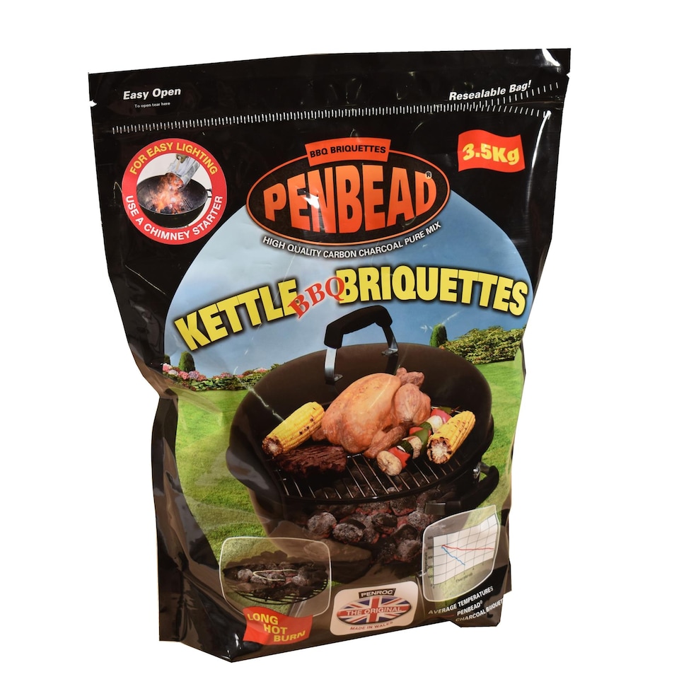 image 1 of Penbead BBQ Kettle Briquettes 3.5kg