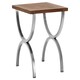 image 2 of Interiors by Premier Rustic Wood Top Side Table, Modern Rectangular Side Table, Wood and Metal End Table, Wooden Side Table