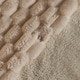 image 4 of OHS Luxury Waffle Textured Fleece Duvet Cover and Pillowcase Bedding Set Cream | Double