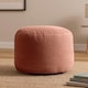 image 1 of icon Milano Jumbo Cord Round Footstool Bean Bag, Dawn Pink