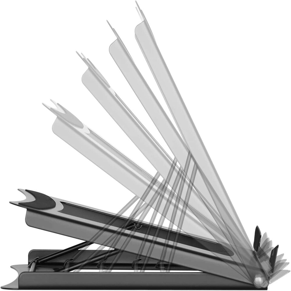 image 1 of DIGITUS Notebook stand - Adjustable in 5 positions - For 10-inch to 15-inch laptops - Robust steel - Black