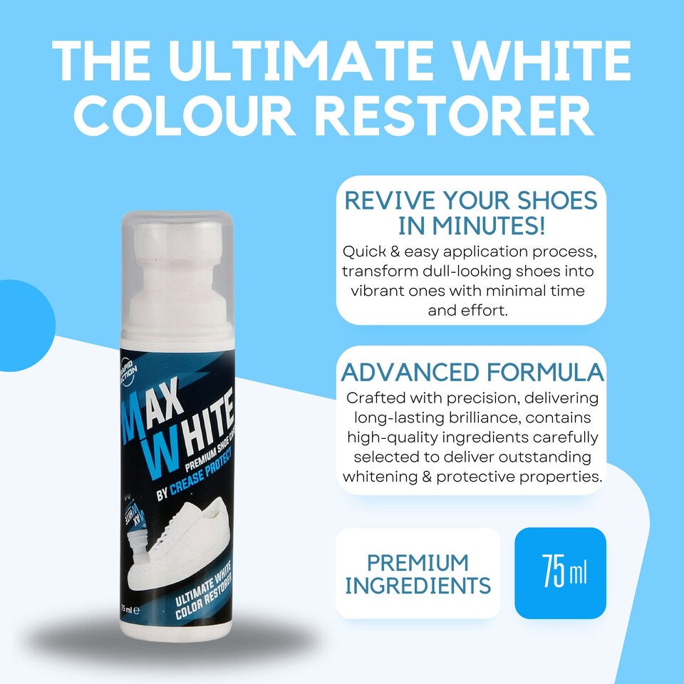 image 1 of Max White - Premium Shoe Whitener (Pack of two / 150ml)