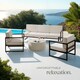 image 8 of Garden Furniture Comosa - for 5 people, XXL padding, 1 sofa, 2 armchairs