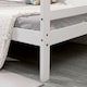 image 6 of Teddy Kids Childrens White Wooden House Treehouse Single Bed Frame (Single) | White | White | Single
