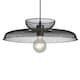 image 2 of First Choice Lighting Cassidy Two Tier Black Mesh Ceiling Pendant Light Black