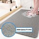 image 4 of Embossed Spaghetti Anti Slip Quadrant Shower Mat - Heart - 53cm | Grey | Grey | Quadrant 53x53cm