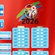 image 5 of Portugal Flag World Football Championship Cup 2026 A3 Fixture Wall Chart