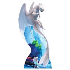 How To Train Your Dragon 3 Light Fury White Dragon Lifesize Cardboard Cutout 194cm