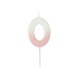 image 2 of Pink Ombre Number '0' Celebration Candle
