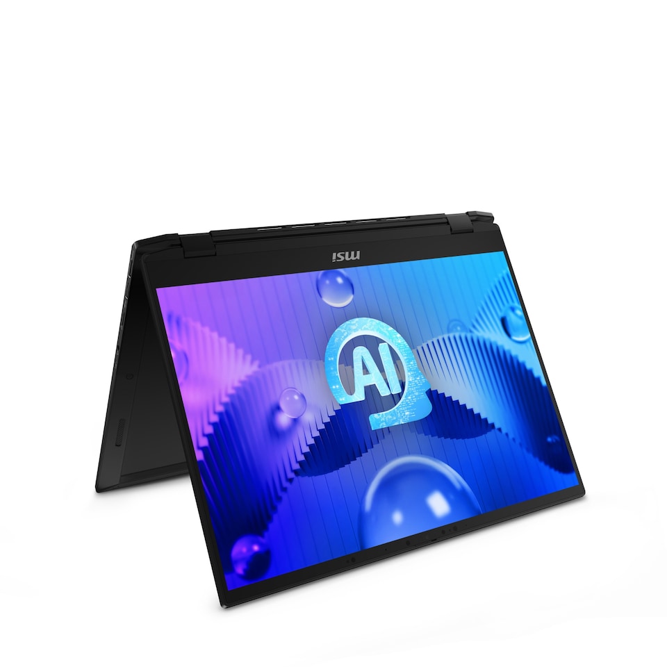 image 1 of MSI Summit E16 AI Studio A1VETG-002UK Intel Core Ultra 7 155H Hybrid (2-in-1) 40.6 cm (16") Touchscreen Quad HD+ 32 GB LPDDR5-SDRAM 1 TB SSD NVIDIA GeForce RTX 4050 Wi-Fi 7 (802.11be) Windows 11 Pro Black