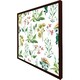 image 3 of Watercolour leaves & flowers (Picture Frame) White | XL