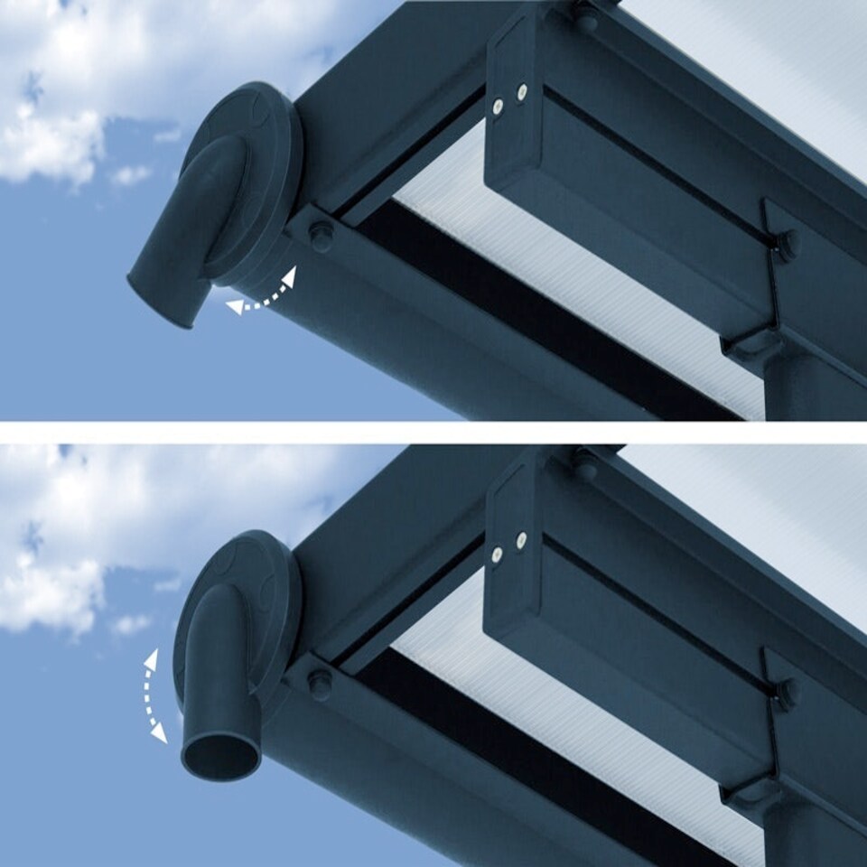 image 1 of Patio Cover Sierra 2.3X4.6 Clear - Polycarbonate - L447.5 x W224 x H300 - Grey Grey