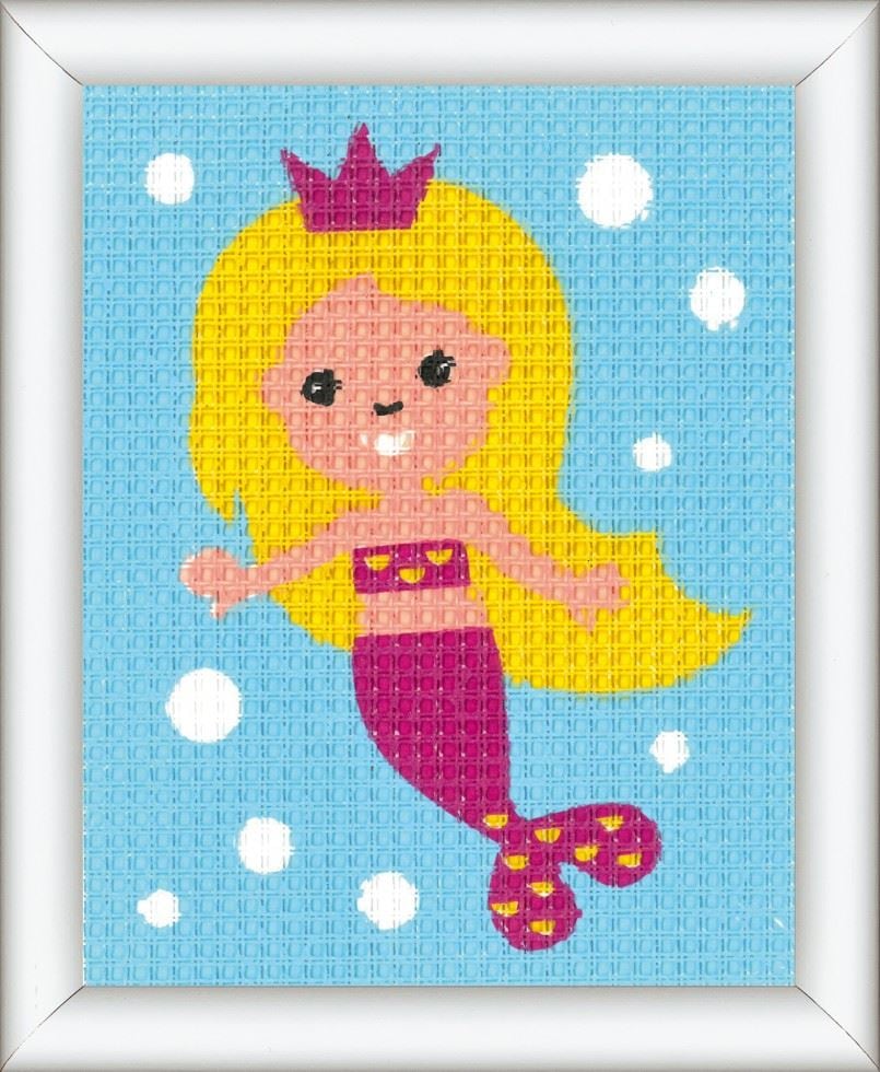 Vervaco T/KIT MERMAID - Tapestry Kit: Mermaid in Silver