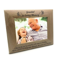 Grandad Memorial Remembrance Photo Frame Brown | M