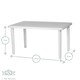 image 3 of Resol Olot 6 Seater Dining Table - White