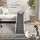 image 4 of PawHut Dog Ramp for Bed, Pet Ramp for Dogs with Non-Slip Carpet and Top Platform, White & Grey