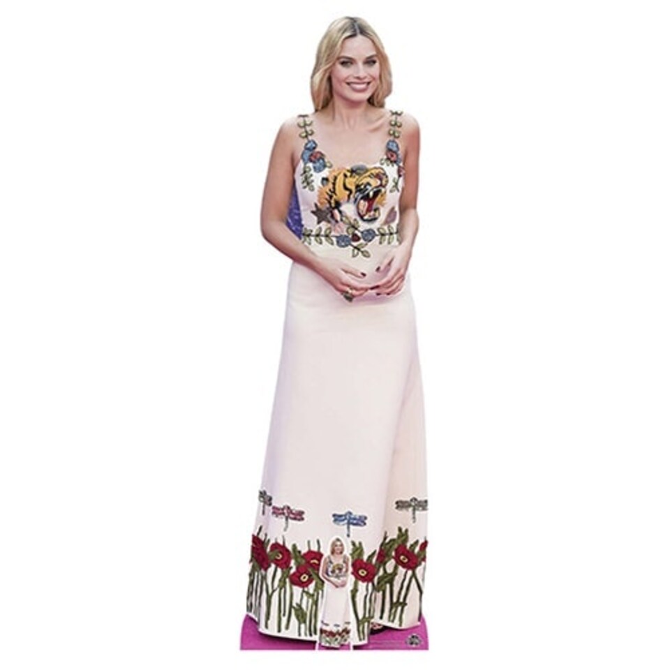 Margot Robbie White Dress Lifesize Cardboard Cutout 169cm