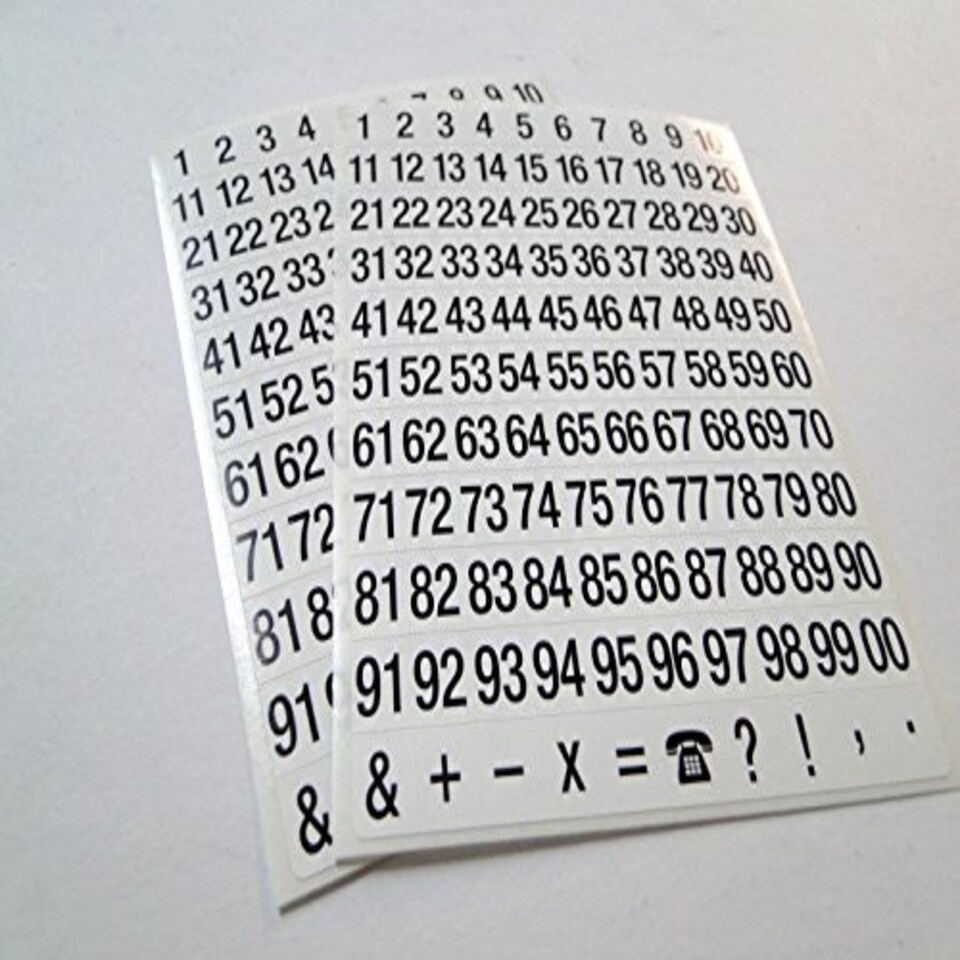 image 1 of IVY SELF ADHESIVE NUMBERS 1-99 231041
