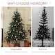 image 5 of HOMCOM 6ft Artificial Spurce Christmas Tree with 1696 Branches
